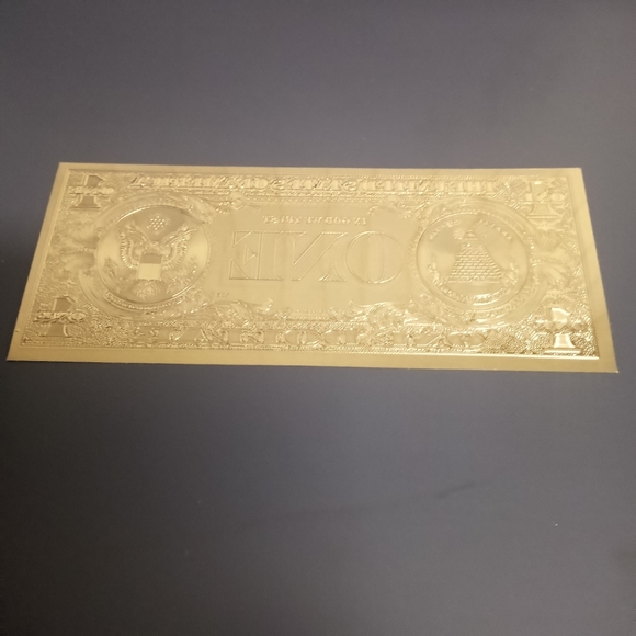 Gold Foil $1 Bill - Picture 2 of 2